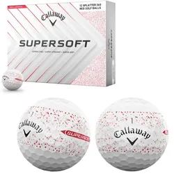 Callaway Supersoft Golfball 12er Splatter 360 weiss/rot