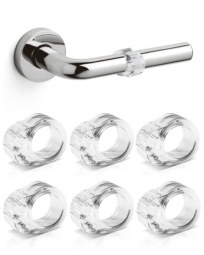 BAIPOK Set van 6 Transparante Deurstopjes 18mm - Bescherming voor Muren en Meubels