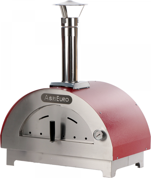 AgriEuro Premium AgriEuro Quattro Stagioni - Pizza Holzbackofen für den Außenbereich - 1 Pizza