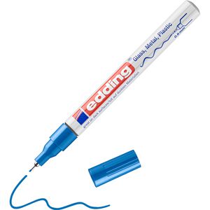 Edding Lackmarker 780, wasserfest & permanent, blau, Rundspitze 0,8 mm, glänzend