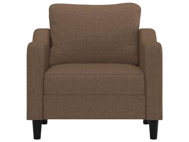 KTHLBRH Brauner Sessel 60 cm aus Stoff Gestell aus Metall, Füllung aus Schaumstoff, Tragkraft 110 kg, modernes Design