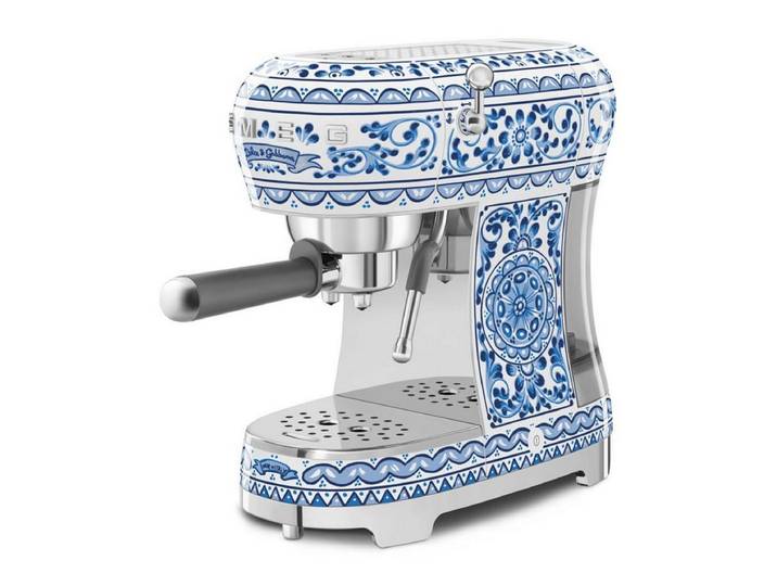 Smeg Siebträgermaschine ECF02DGBEU Dolce&Gabbana Siebträgermaschine blu
