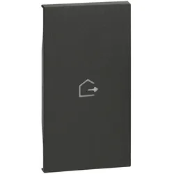 BTicino KG01MH2GEN LivingNow 2M Tasten- abd. MyHome+Symbol Haus verlassen Black