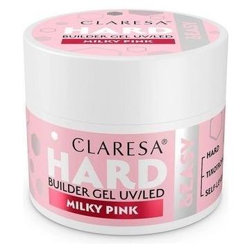 Claresa Hard & Easy Building Gel Milky Pink 45g (Milchrosa, UV-Gel Lack) (5903819838404)