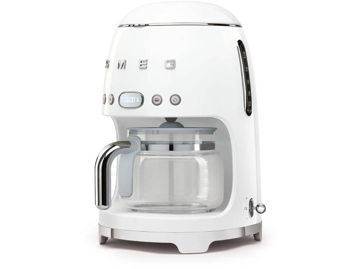 SMEG Filterkaffeemaschine DCF02WHEU , weiß, 1,4 l, 10, Kaffeemaschinen, inkl. Permanentfilter, Filterkaffeemaschine