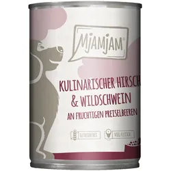 MjAMjAM kulinarischer Hirsch & Wildschwein an Preiselbeeren 6x400 g