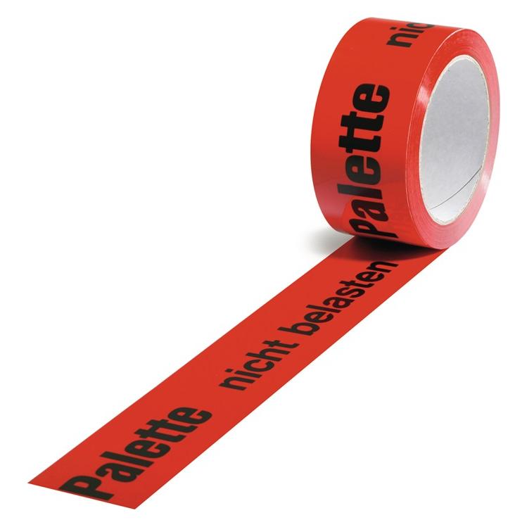 Transpak Warnklebeband PP Palette nicht belasten Länge 66 m, Breite 50 mm rot (50 mm) (5570015)