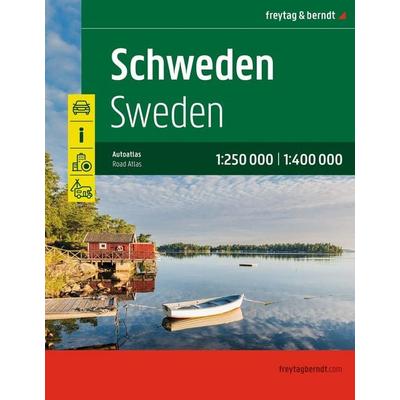 freytag & berndt Autoatlas Schweden. 1:250.000, Gebundene Ausgabe von , KOMPASS Freytag & Berndt, 978-3-7079-2501-2