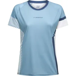 La Sportiva, Damen, Sportshirt, Flow T-Shirt W - leichtes Trailrunning-Shirt für Damen (L), Grau