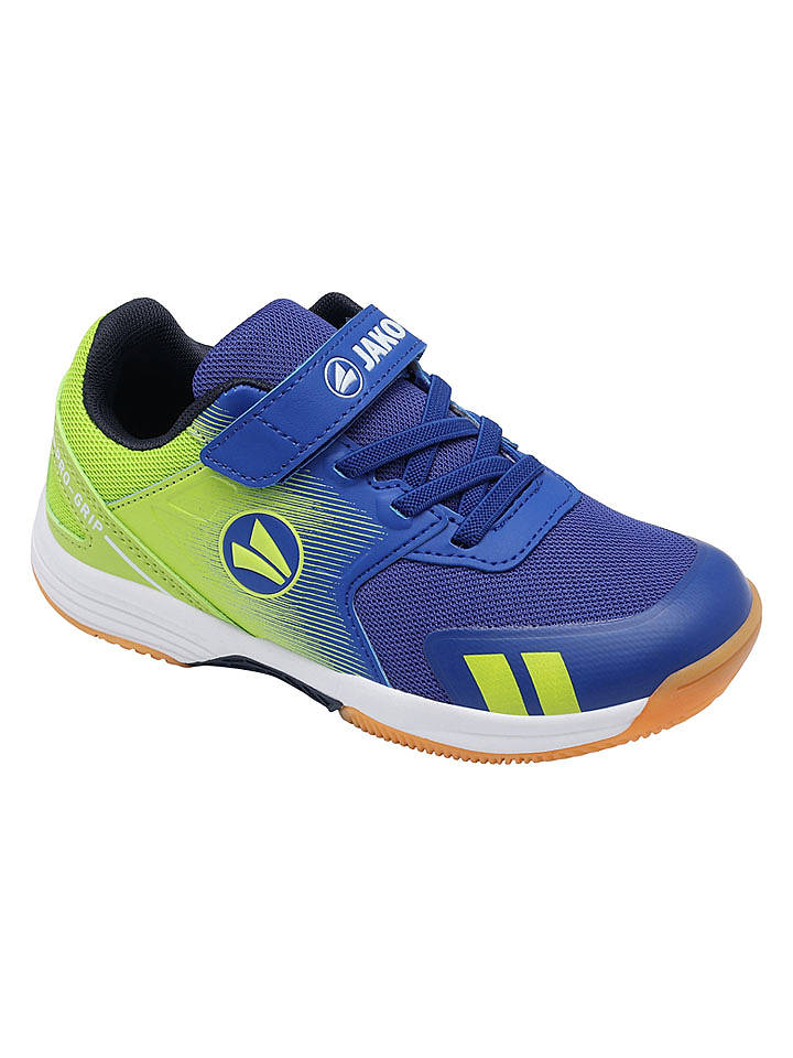 Jako Hallen-Fußballschuhe "Nick" in Blau/ Grün - 33