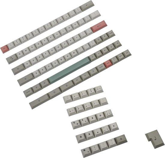 PBT Keycapset DSA Profiel 9009 Kleurstof Gesublimeerd voor Mechanische Toetsenborden ANSI/ISO Layout