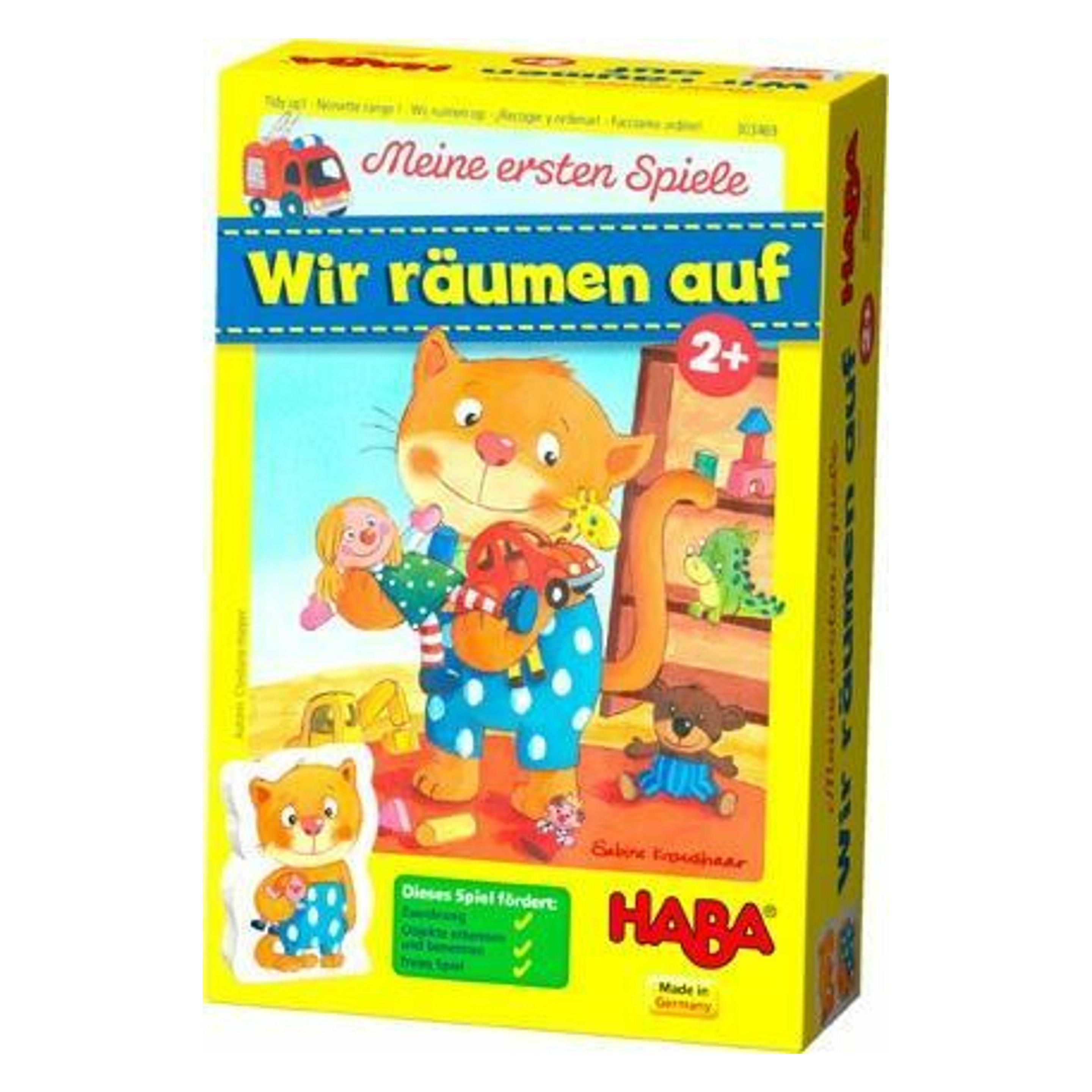 Haba Meine ersten Spiele - Wir räumen auf (Deutsch, Englisch, Französisch, Italienisch, Niederländisch, Spanisch, 2 - 3 Jahre) (303469)