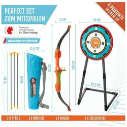 2x Bogenkönig Bogenschiess-Set 7-teilig
