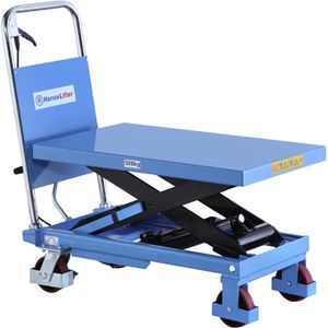 HanseLifter Hubtisch SPA500, fahrbar, 855 x 500mm, Hubhöhe 900mm, Tragkraft 500kg