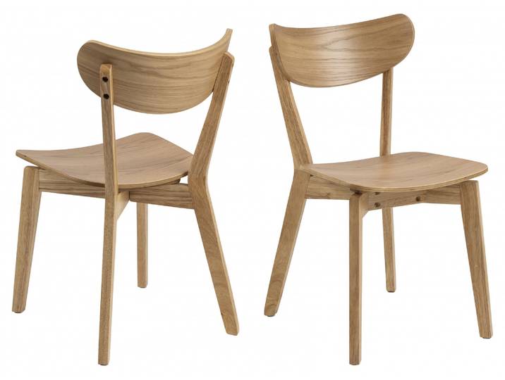 Esszimmerstuhl ACTONA GROUP Roxby , beige (natur, natur), B:45cm H:79,5cm T:55cm, Stühle, Esszimmerstuhl, Roxby Esszimmer- Küchenstuhl, 2er Set