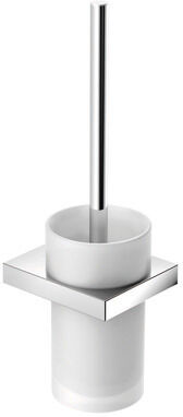 Hewi WC set de pinceaux System 100 1002010045 chrome, verre cristal givré