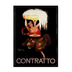 POSTER Contratto Vintage A4 Rahmenlos