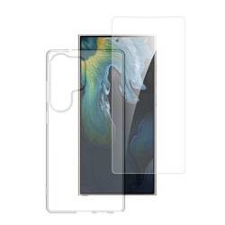 4Smarts 360° Protection Set Hülle + Schutzglas Set Samsung Galaxy S25 Ultra Transparent Induktives Laden 541339