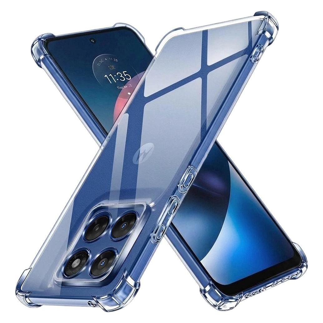 Techsuit - Shockproof Clear Silicone - Motorola Moto G37 / G37 Power / G47 - Clear (Motorola Moto G37 Power) (70708531)