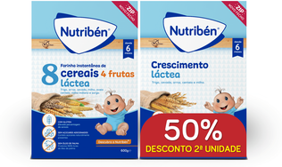 Pack Farinha Láctea Nutribén 50% 2ª unidade 2 x 600 gr