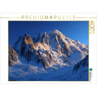 CALVENDO Puzzle Mont Blanc Frankreich | 1000 Teile Lege-Größe 64x48cm Foto-Puzzle für glückliche Stunden