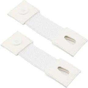 Inspired Living Adjustable Shirt Sleeve Holders For Men & Women Anti Slip Sleeve Garters Arm Bands white