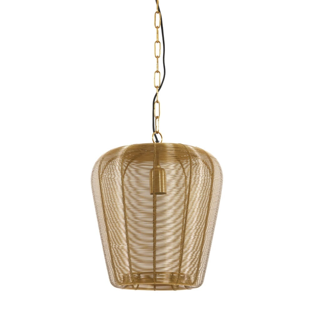 Light & Living Adeta Gouden hanglamp met ronde vorm en diameter van 31 cm