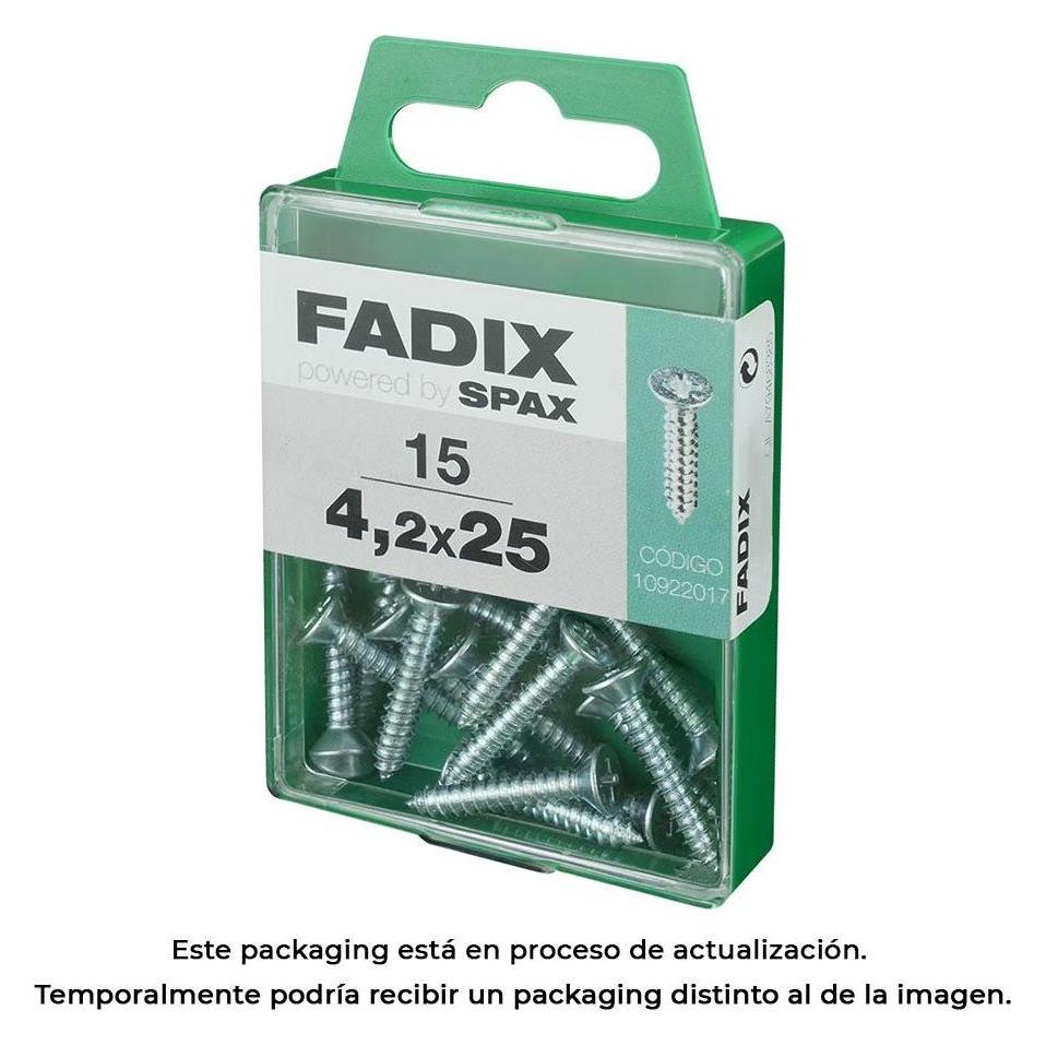 Fadix Box m 15 Stück. cp Zinkblech-Gewindeschraube 4,2x25mm (15 Stk., 25 mm) (49419563)