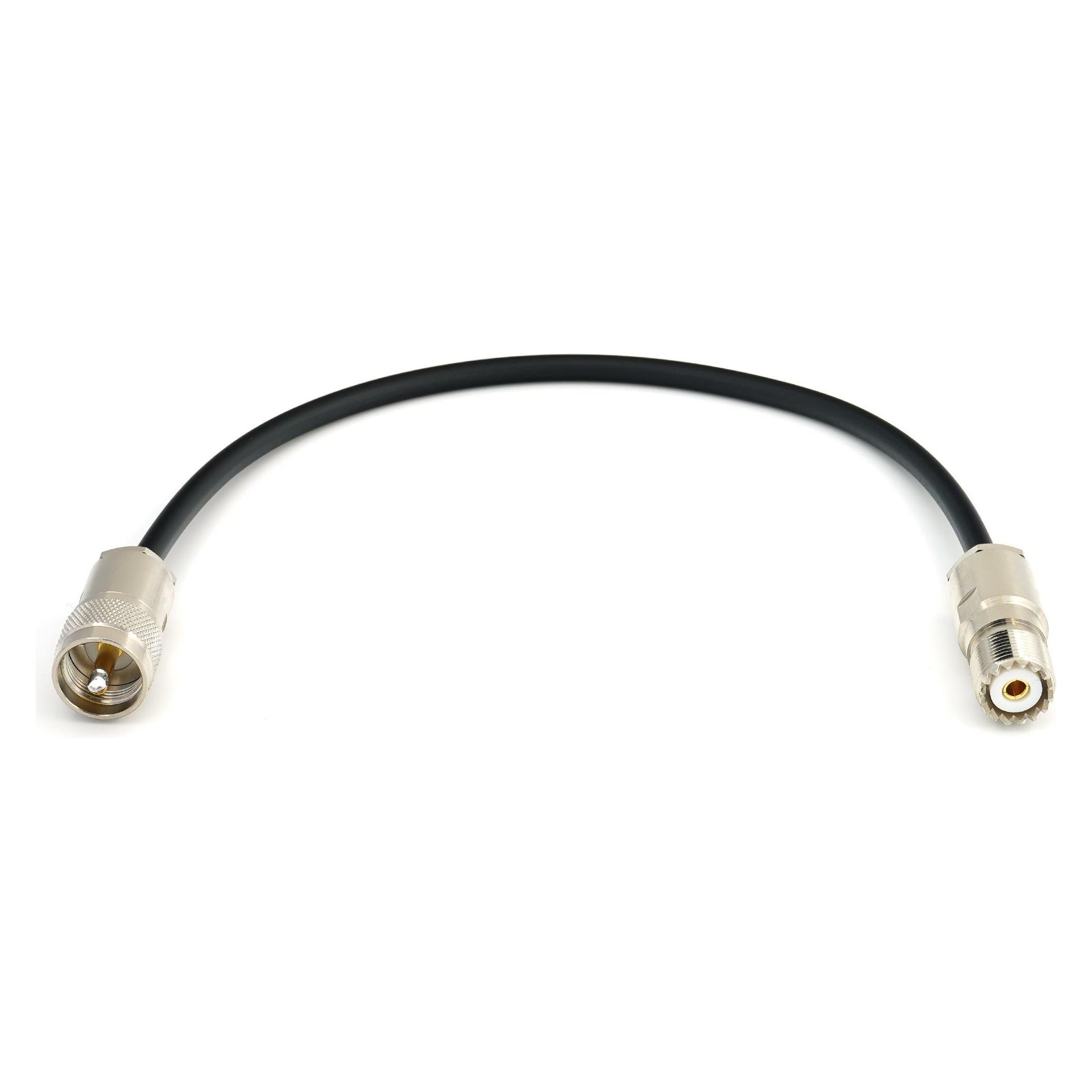 Rangeful PL259 to SO239 30cm UHF CB Radio Coaxial Cable - HF240 (LMR240 equivalent) HF240-PL-SO-0.3 (HF240-PL-SO-0.3)