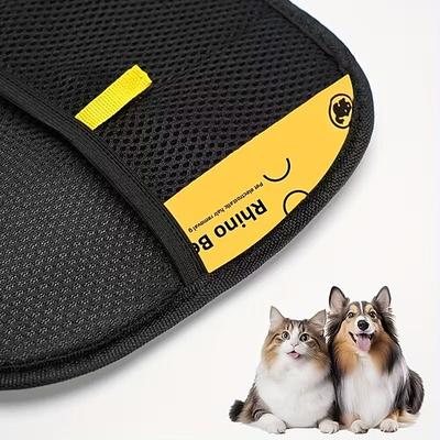 2 Stück wiederverwendbare und waschbare Tierhaarentfernungshandschuhe für Katzen Hundehaarentfernungswerkzeug für Möbel, Kleidung, Teppiche und Autositze zur gründlichen Reinigung