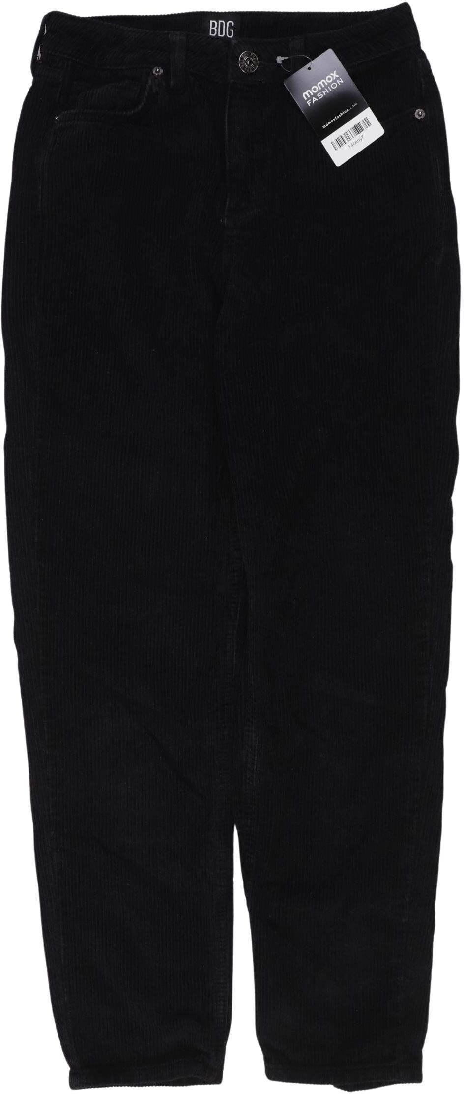 BDG Urban Outfitters Damen Stoffhose, Schwarz, Gr. W26, Baumwolle - Second Hand