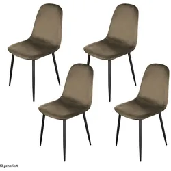 HTI-Living, Stühle, Stuhl Savannah Velvet 4er-Set