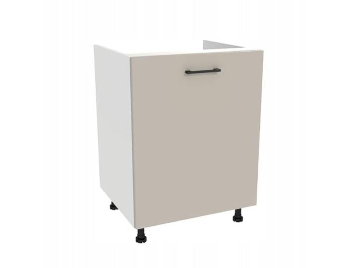 Laclar Unterschrank 48,5x60x82 für Spüle Capri Serie – Küchenschrank Weiß Kaschmir Matt, Moderne Küchenmöbel mit Soft-Close-Scharniere und Stauraum für Spülbecken und Zubehör