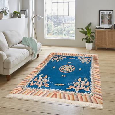 Gertmenian Orient Estate Hand Made Traditional Floral Border Medallion Hand Knot Wool Area Rug Collection