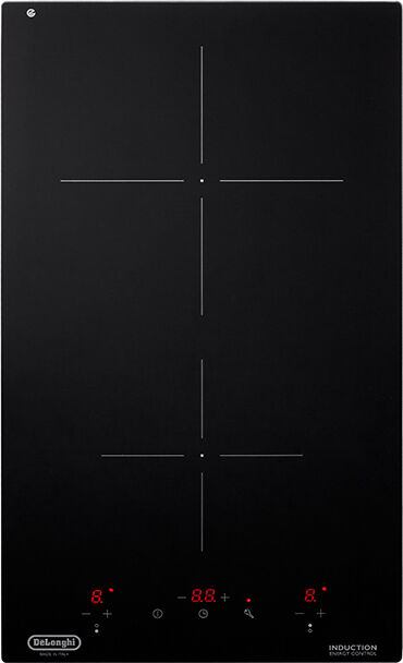 DeLonghi Pin 32 Pin 32 Piano Cottura Induzione Elettrico 2 Fuochi Da Incasso Larghezza 30 Cm Vetroceramica Colore Nero