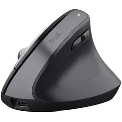Trust Bayo+ Ergonomische kabellose Maus für mehrere Geräte - Schwarz
