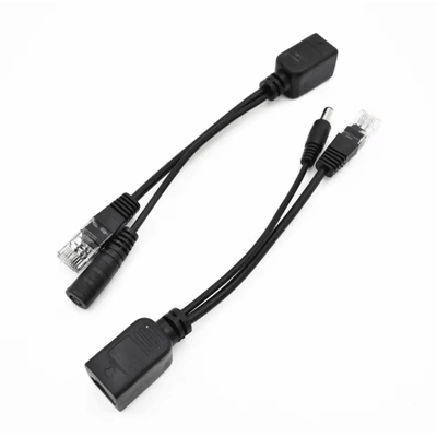 NetLink Passive PoE Injector Splitter Cable Kit For IP Cameras & Networking black 10 Pair