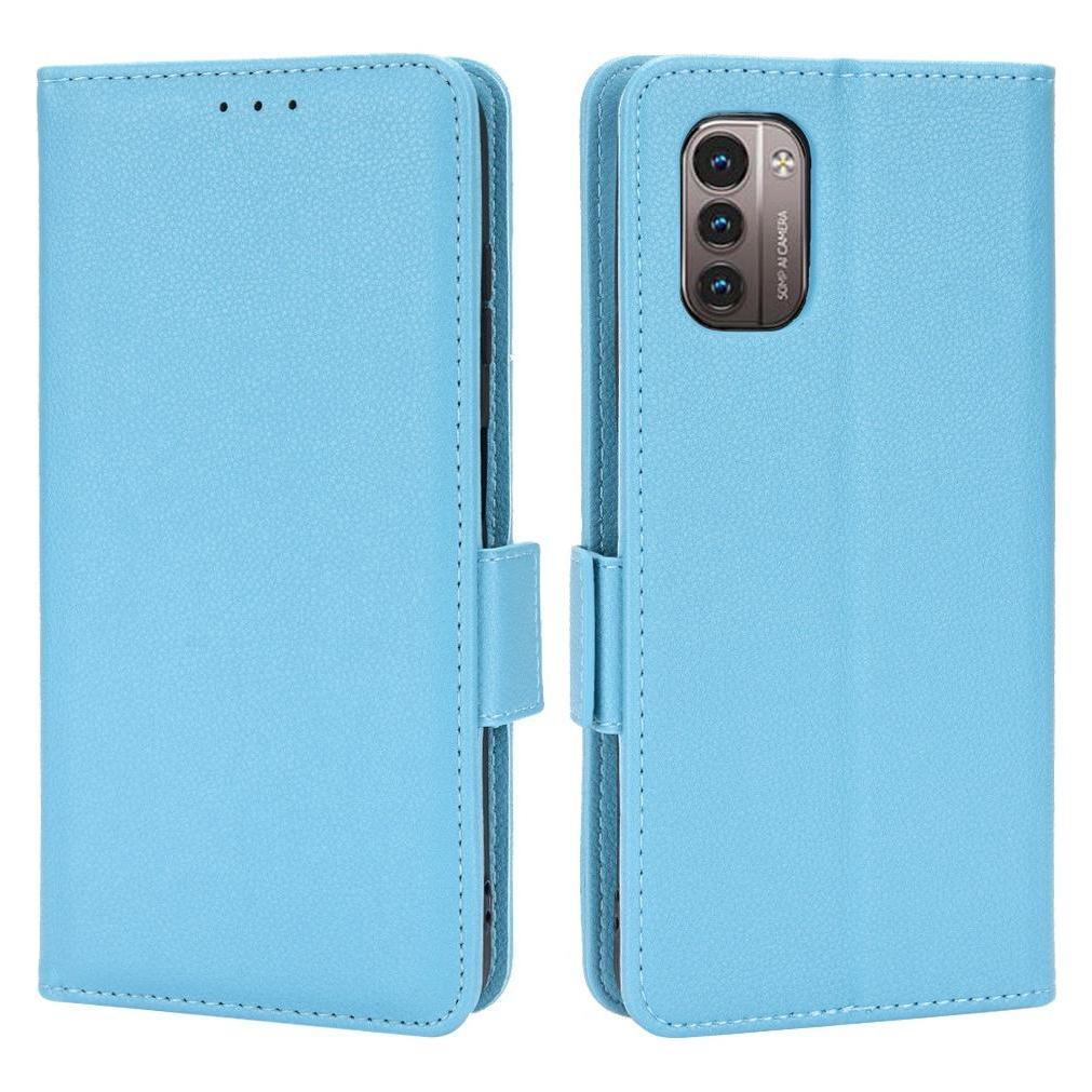 Cover-Discount Nokia G11 / G21 - Stand Flip Case Hülle hellblau (Nokia G11, Nokia G21) (104703054F)