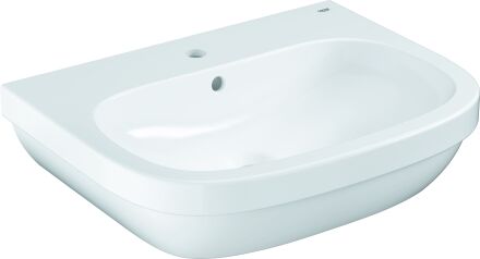 Grohe Euro Céramique de salle de bain lavabo 39323000 65cm, blanc alpin, 2000 trou robinetterie avec trop-plein