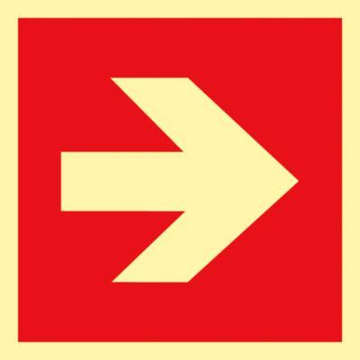 Schild Richtungspfeil, Kunststoff