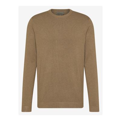 Rundhalspullover BENVENUTO. "BENVENUTO. Pullover AMOS", Herren, Gr. XL, camel, Pullover Rundhalspullover, mit weichem Strickmaterial