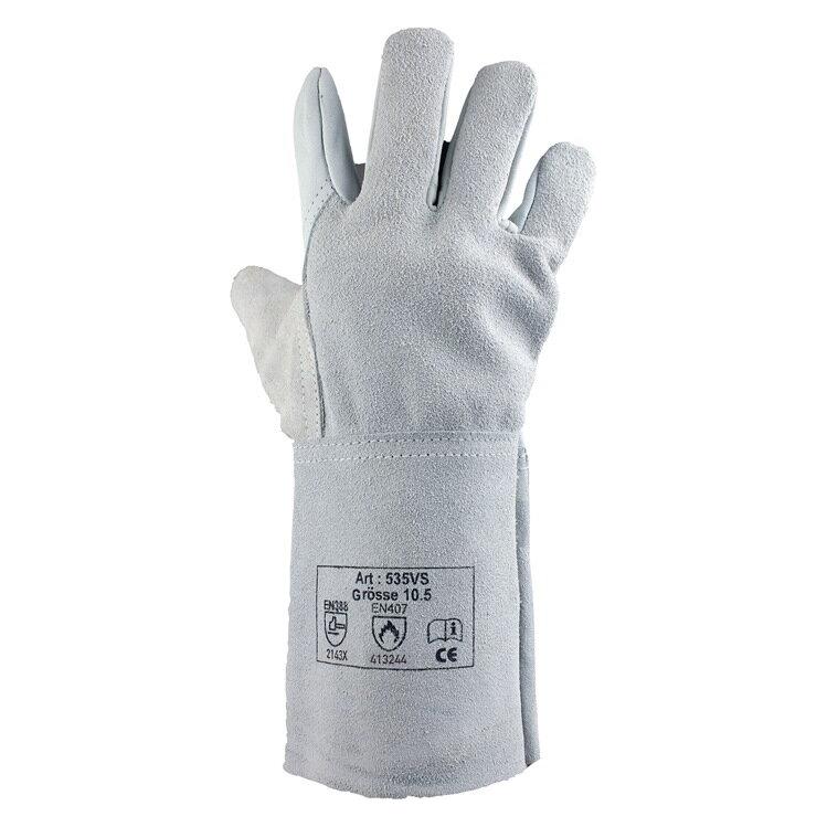 Asatex Schweisserhandschuhe Grösse 10,5 naturfarben EN 388, EN 407 PSA-Kategorie II (10.5) (535VS)