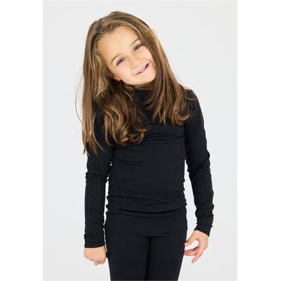 Funktionsshirt ZIGZAG "Gualala", Jungen, Gr. 116/128, schwarz, 92% Polyamid, 8% Elasthan, unifarben, lang, Shirts Funktionsshirt, aus schnell trocknendem Funktionsstretch