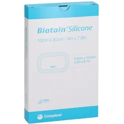 Biatain Silicone Schaumverband 10x20 Cm 5 St