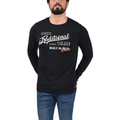 Longsleeve BLEND "Longsleeve BHDopper", Herren, Gr. L, schwarz, Obermaterial: 100% Baumwolle CO., Shirts