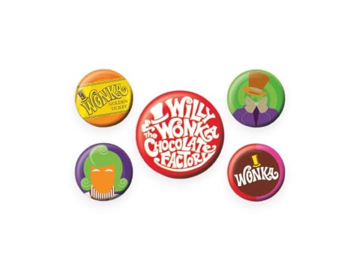 Pyramid International Willy Wonka & The Chocolate Factory Badge Pack, Nc, Eén Maat