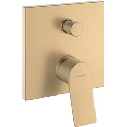 Hansgrohe Vivenis Einhebel-Wannenmischer Unterputz Brushed Bronze, 2 Verbraucher, Keramikmischsystem, Temperaturbegrenzung einstellbar