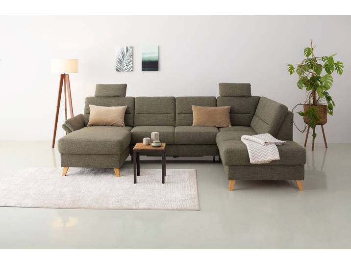 Sofa-Kopfstütze OTTO HOME Westerland , grün (oliv), B:50cm H:25cm T:12cm, Holzwerkstoff, Kopfstützen, 2 Stück im Set, passend zur Serie Westerland