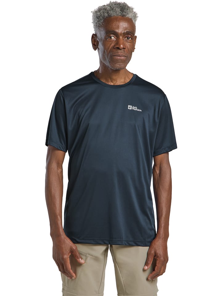 Jack Wolfskin Funktionsshirt "Tech T" in Dunkelblau - XL
