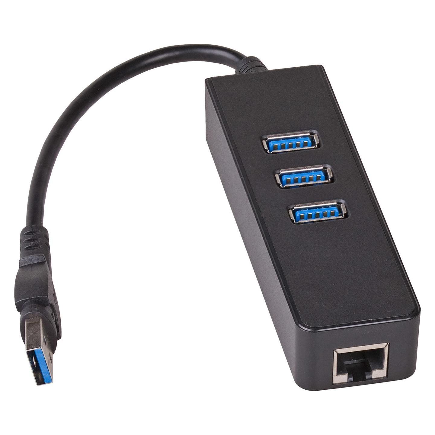 Akyga AK-AD-32, USB 3.2 Gen 1 (3.1 Gen 1) Type-A, USB 3.2 Gen 1 (3.1 Gen 1) Type-A, 500 Mbit/s, Schw (USB-A, 3 Ports) (AK-AD-32)